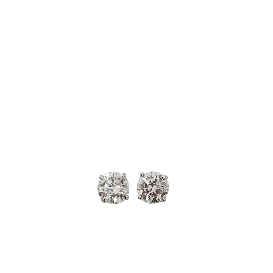 INBAR-Brilliant Diamond Studs-WHITE GOLD