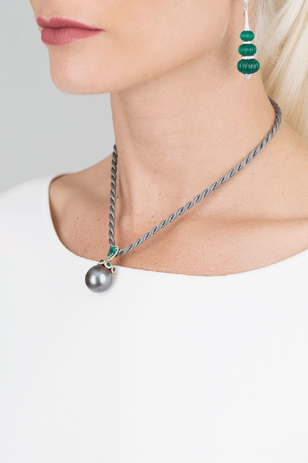 INBAR-Tahitian Pearl Pendant Necklace-ROSE GOLD