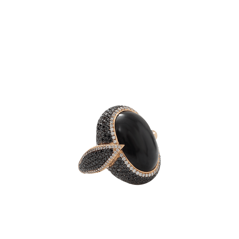 INBAR-Chrysoberyl And Diamond Ring-ROSE GOLD