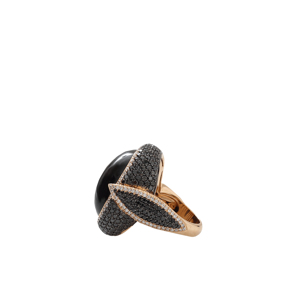 INBAR-Chrysoberyl And Diamond Ring-ROSE GOLD