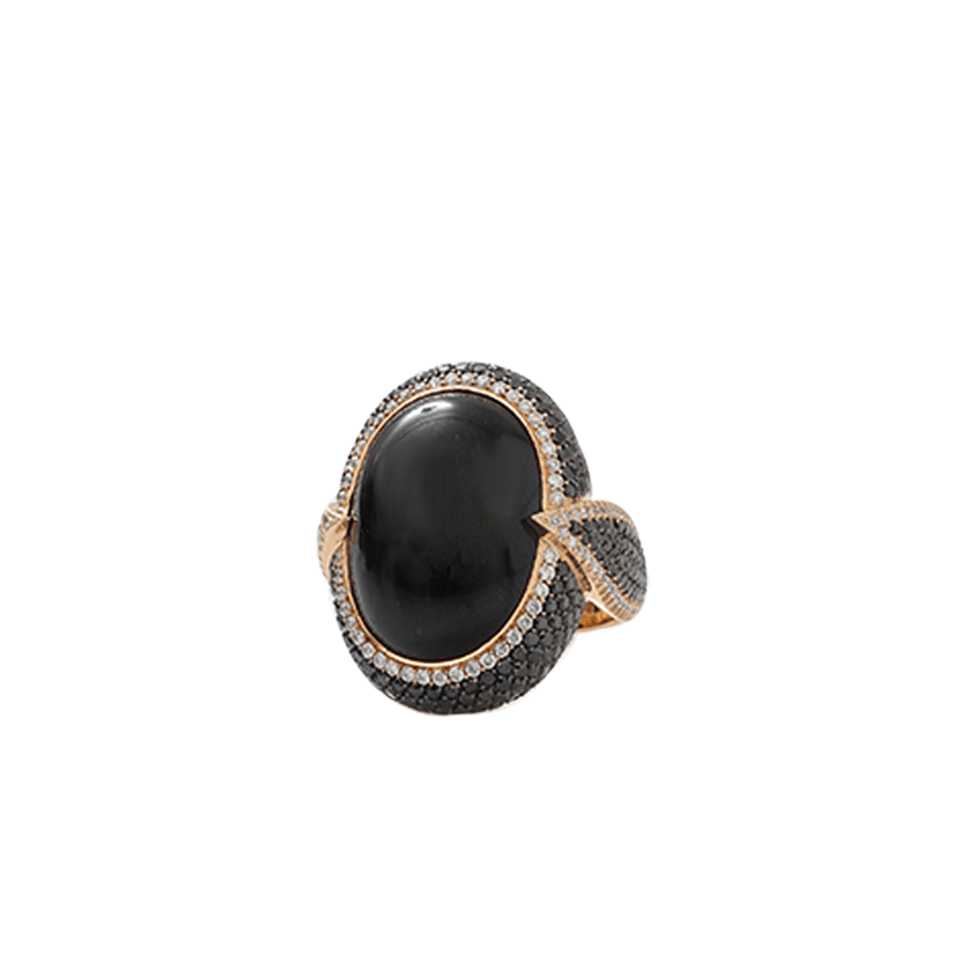 INBAR-Chrysoberyl And Diamond Ring-ROSE GOLD