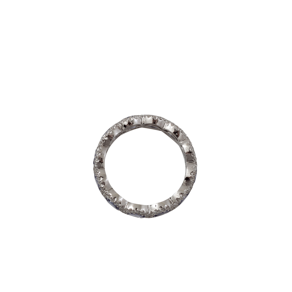 INBAR-Tanzanite And Diamond Eternity Ring-WHITE GOLD