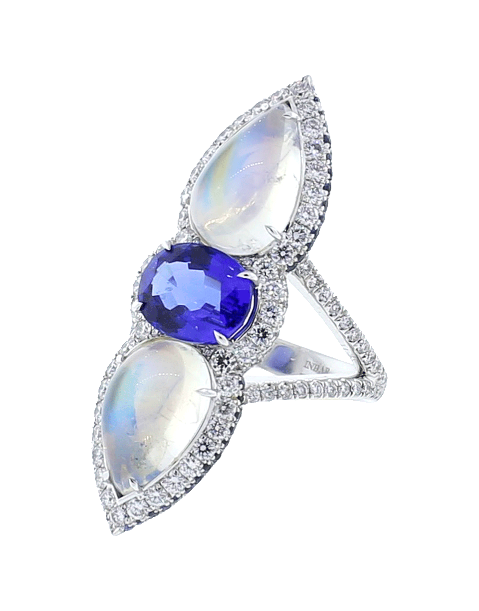 INBAR-Cabochon Ring-WHITE GOLD