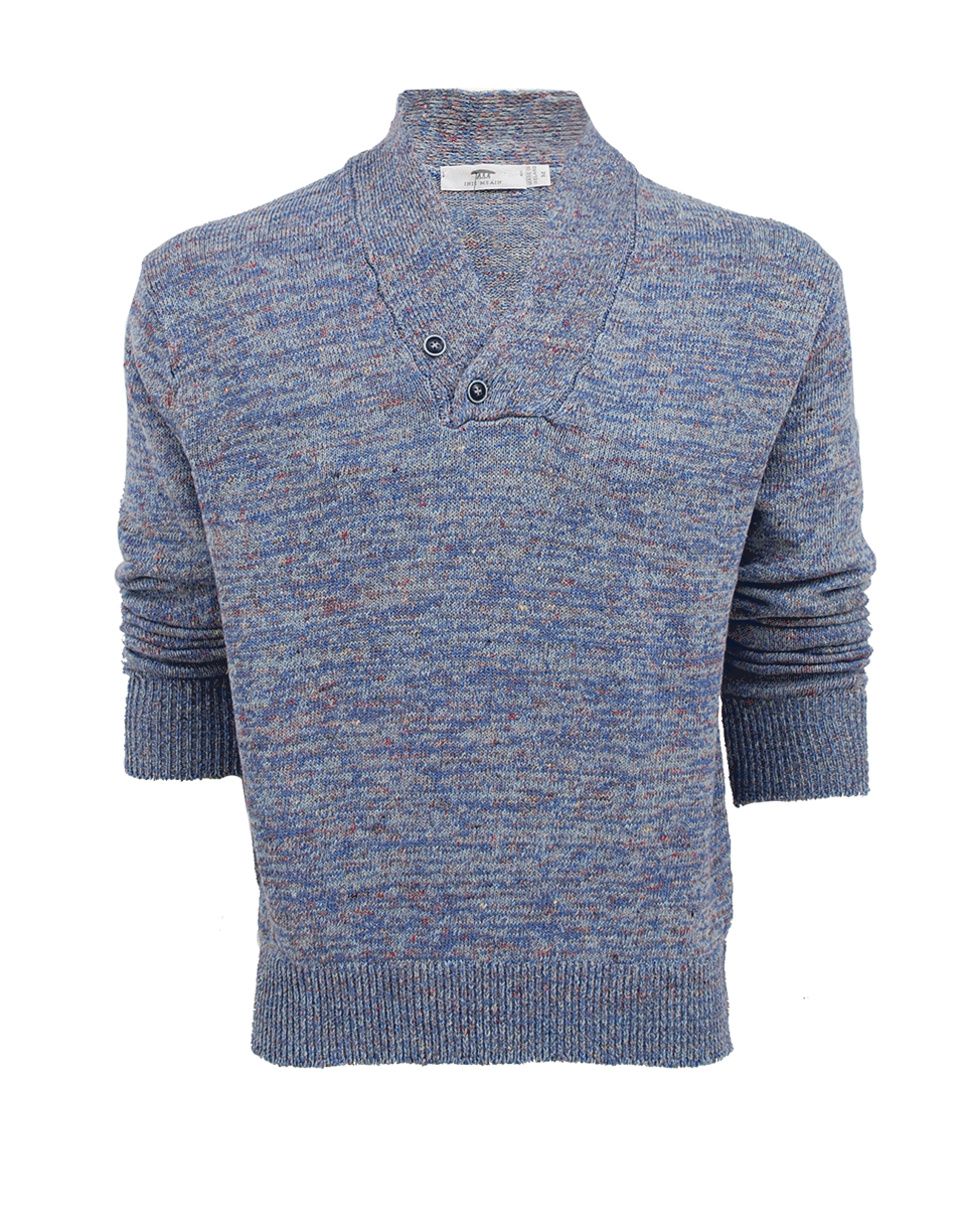 INIS MEAIN-Men's Donegal Crossover Sweater-