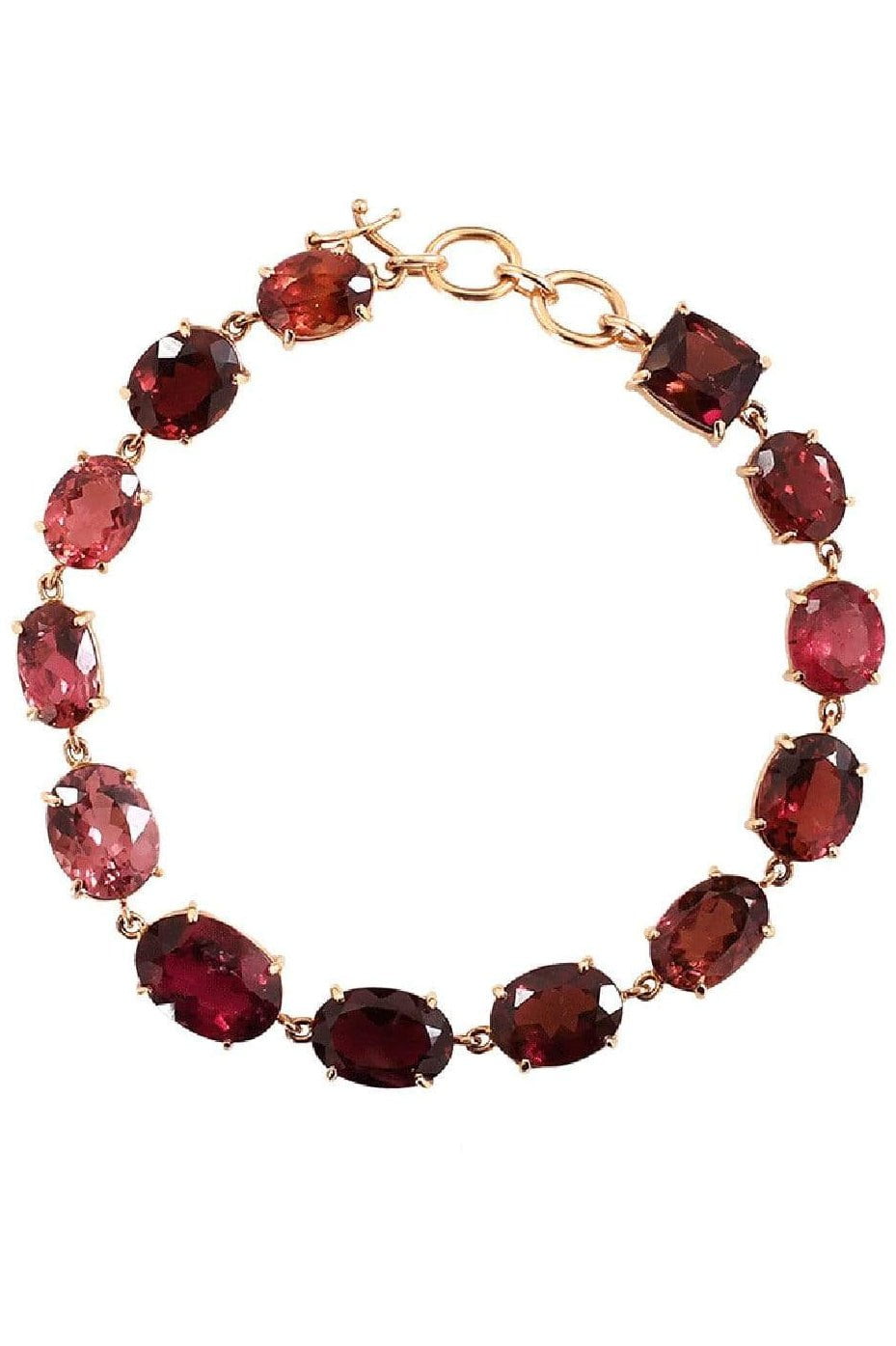 IRENE NEUWIRTH JEWELRY-Limited Edition Mixed Pink Tourmaline Bracelet-ROSE GOLD
