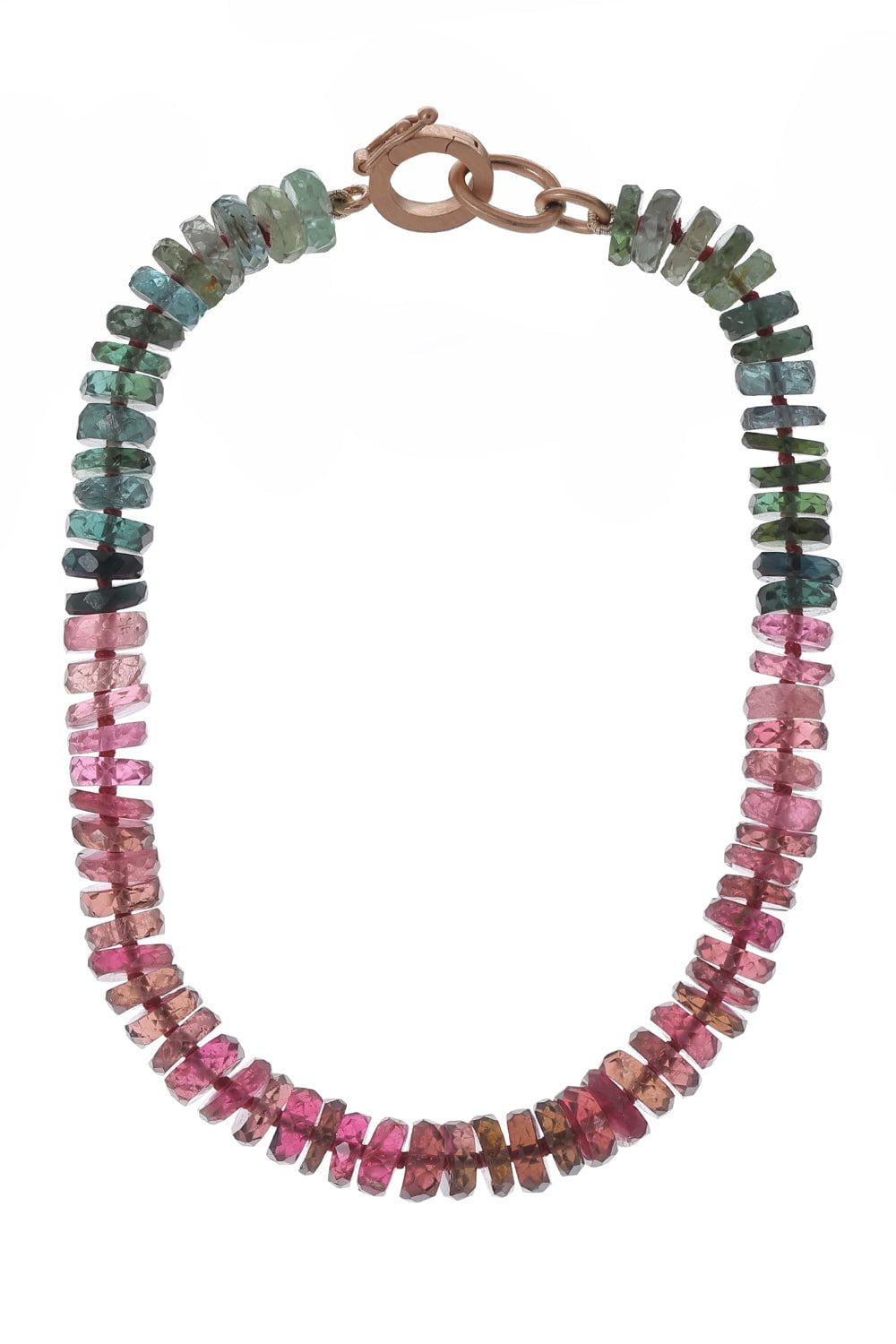 IRENE NEUWIRTH JEWELRY-Multi Tourmaline Beaded Bracelet-ROSE GOLD
