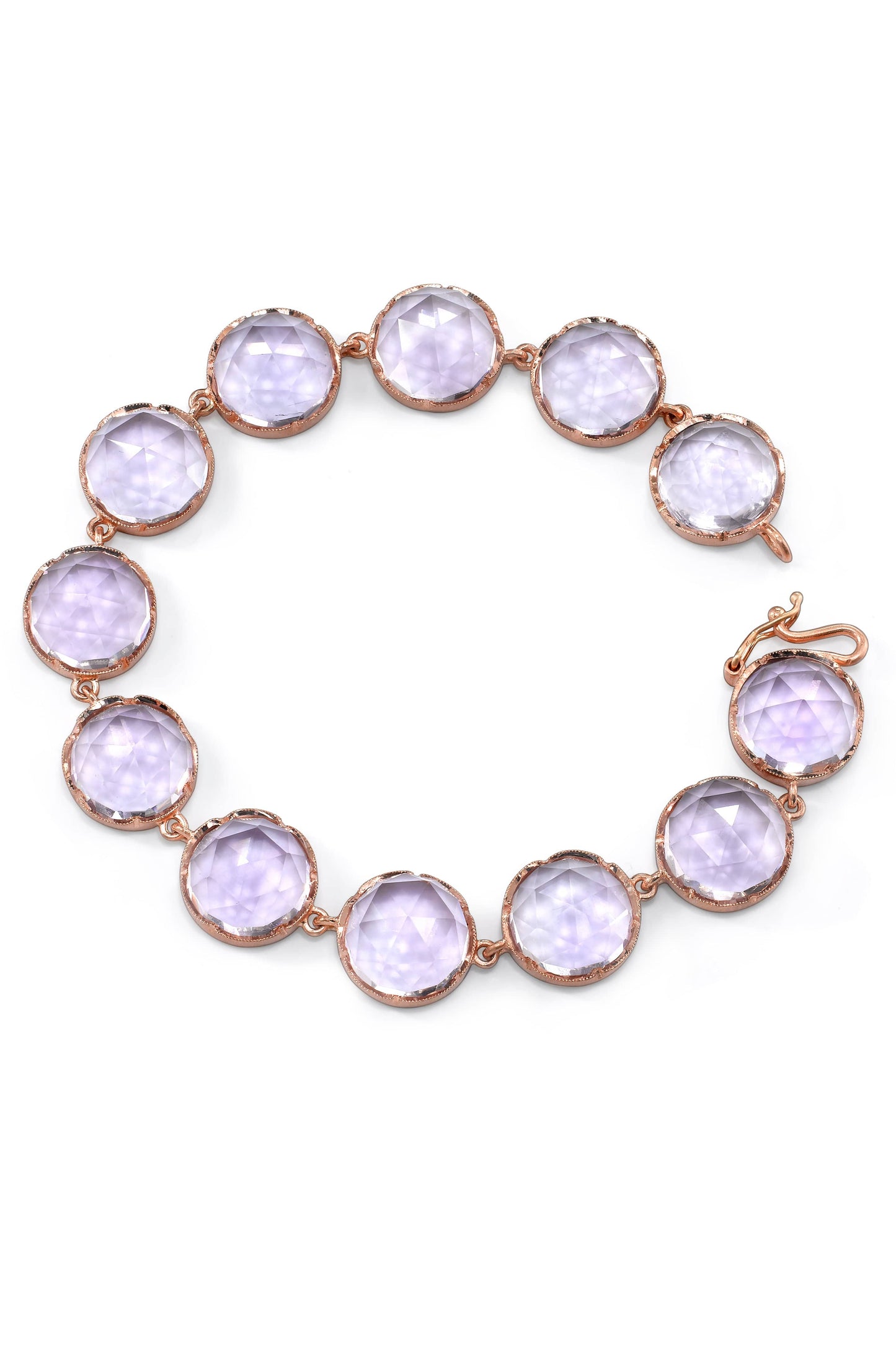IRENE NEUWIRTH JEWELRY-Rose de France Medium Classic Link Bracelet-ROSE GOLD