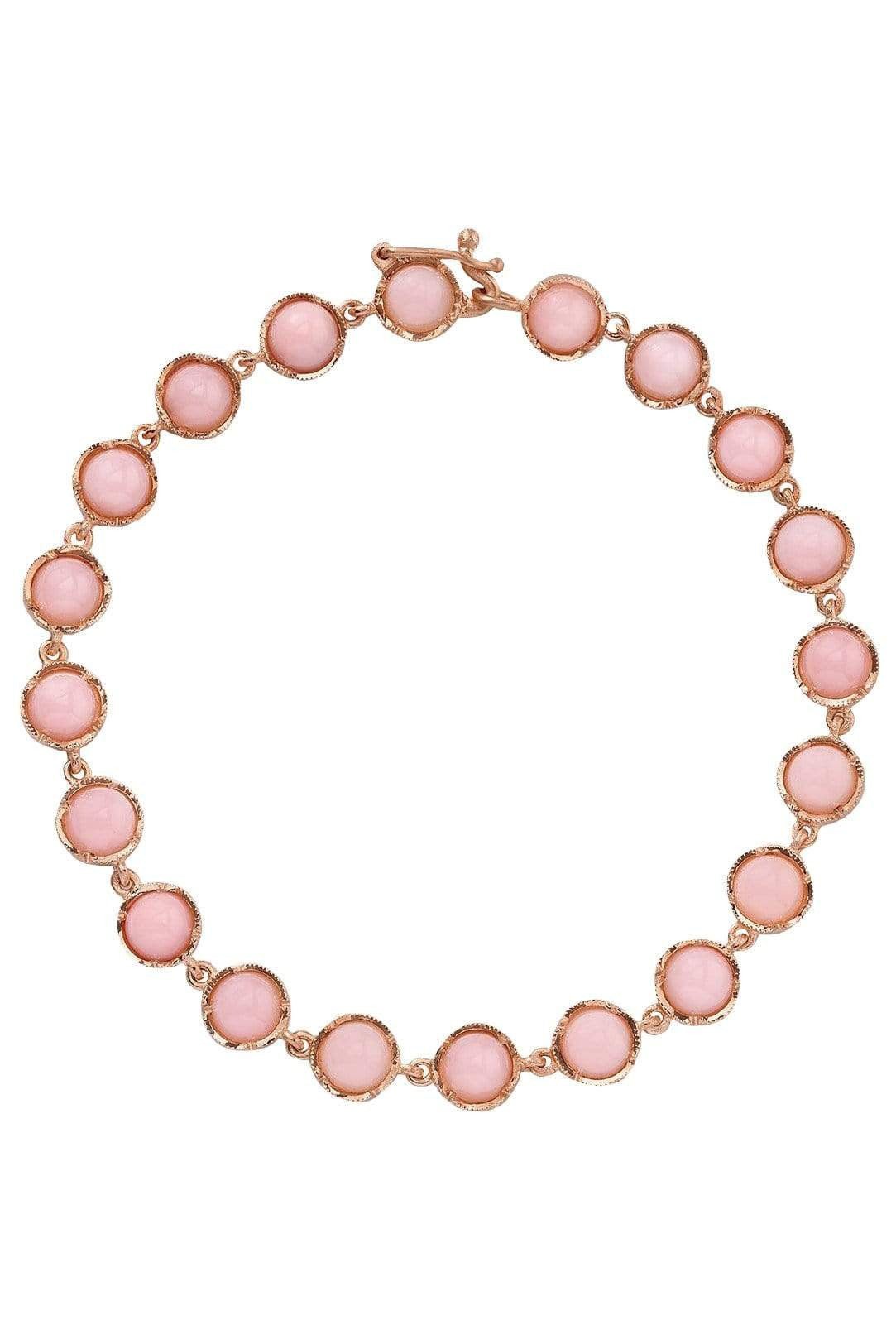 IRENE NEUWIRTH JEWELRY-Small Classic Pink Opal Link Bracelet-ROSE GOLD