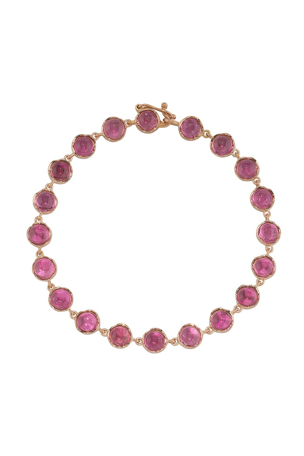 IRENE NEUWIRTH JEWELRY-Small Pink Tourmaline Link Bracelet-ROSE GOLD