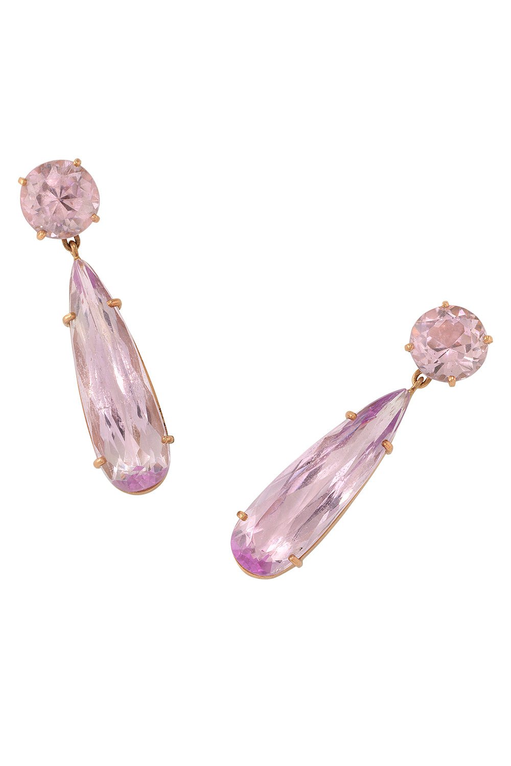 IRENE NEUWIRTH JEWELRY-Gemmy Gem Kunzite Drop Earrings-ROSE GOLD