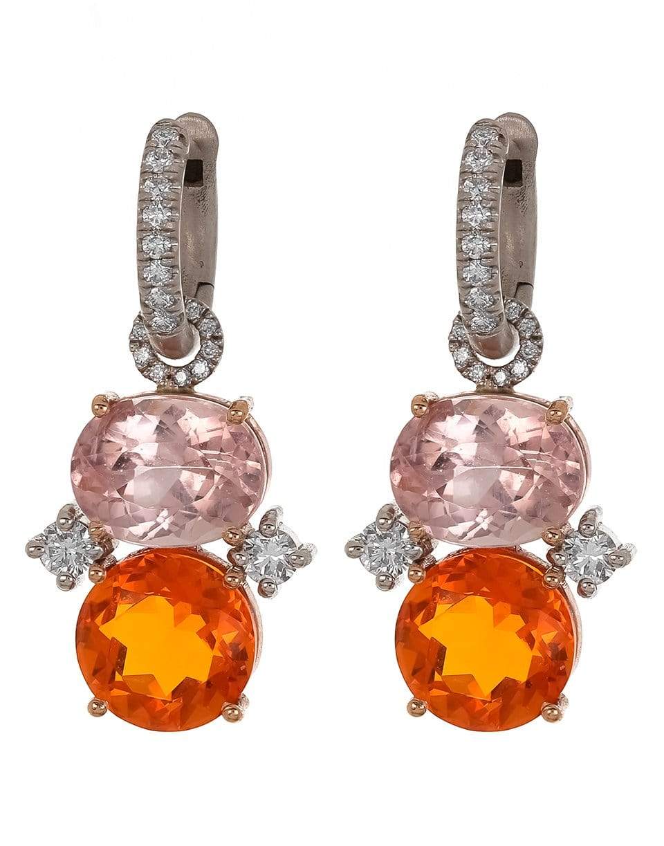 IRENE NEUWIRTH JEWELRY-Gemmy Gem Pink Tourmaline and Fire Opal Earrings-ROSE GOLD