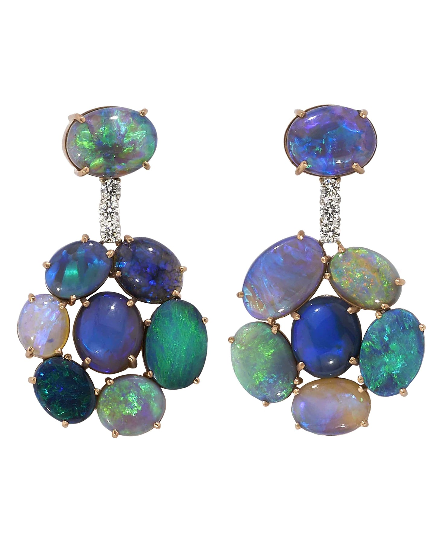 IRENE NEUWIRTH JEWELRY-Lightning Ridge Opal Earrings-ROSE GOLD