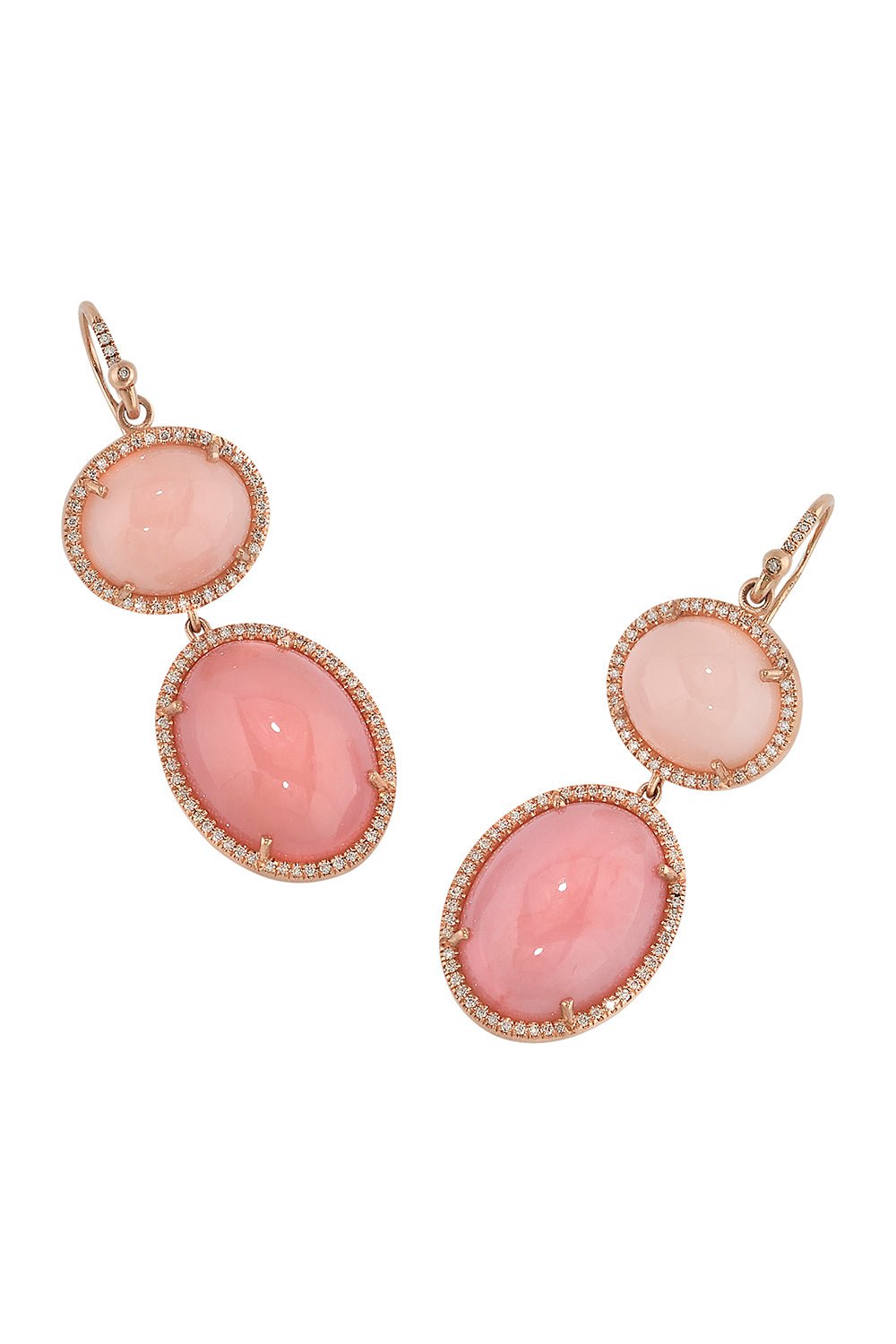 IRENE NEUWIRTH JEWELRY-Pink Opal Earrings-ROSE GOLD