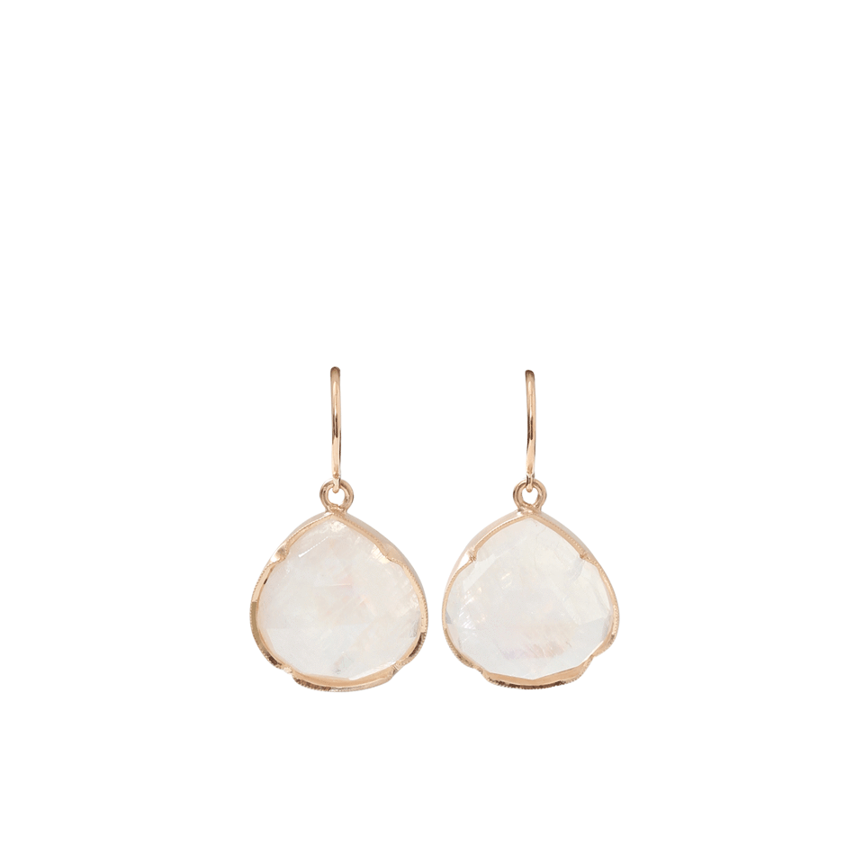 IRENE NEUWIRTH JEWELRY-Rose Cut Rainbow Moonstone Earrings-ROSE GOLD