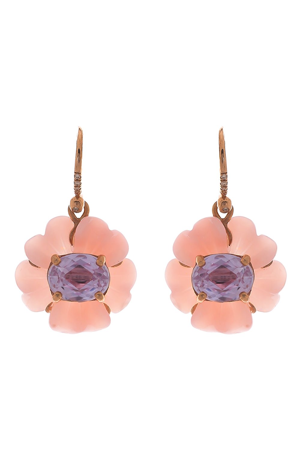 IRENE NEUWIRTH JEWELRY-Opal Tropical Flower Earrings-ROSE GOLD