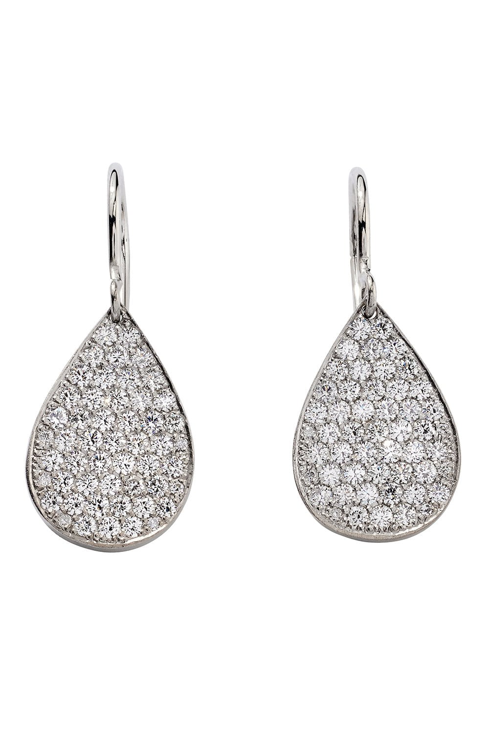 IRENE NEUWIRTH JEWELRY-Small Diamond Pear Earrings-WHITE GOLD