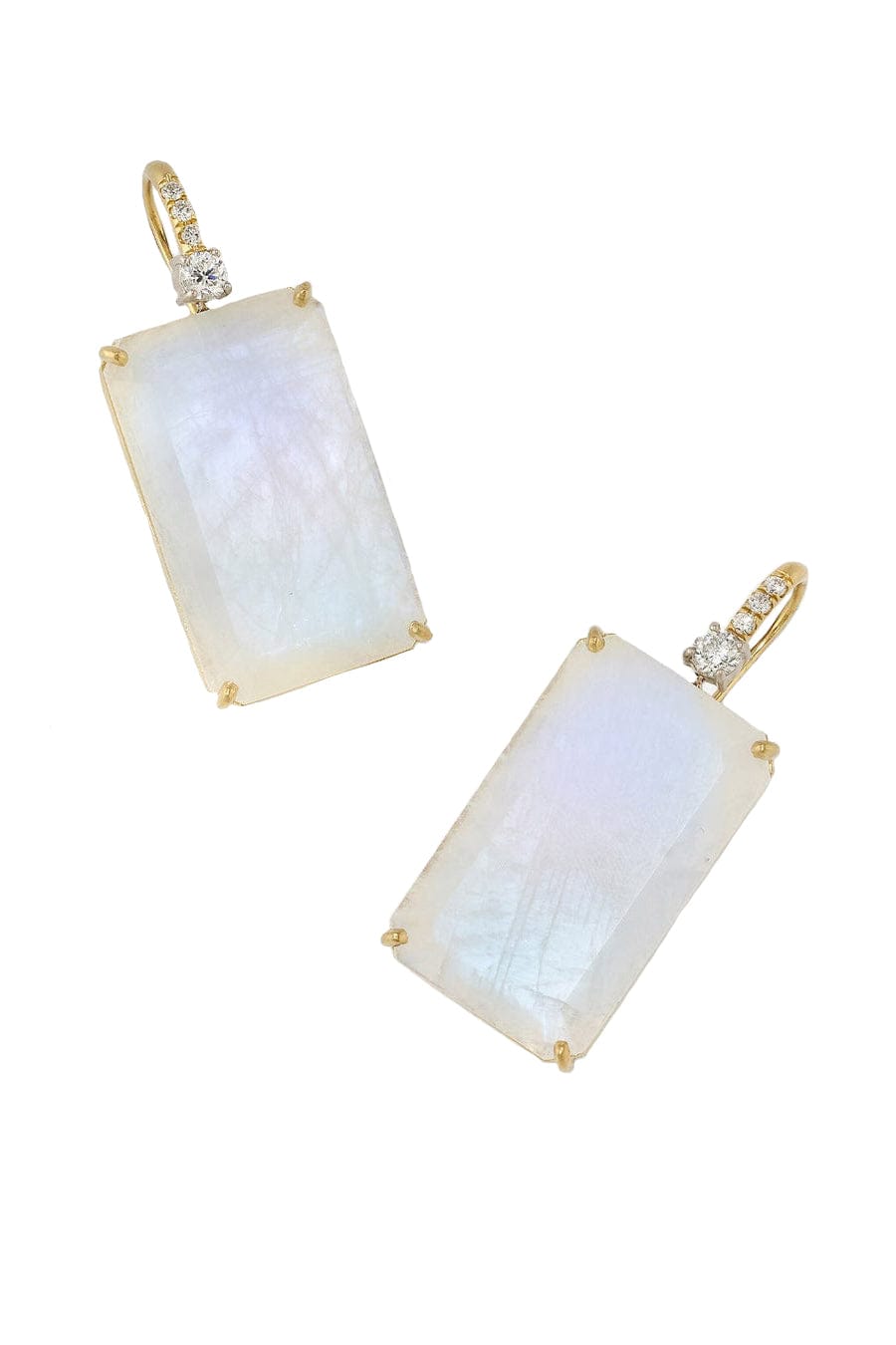 IRENE NEUWIRTH JEWELRY-Classic Moonstone Earrings-YELLOW GOLD