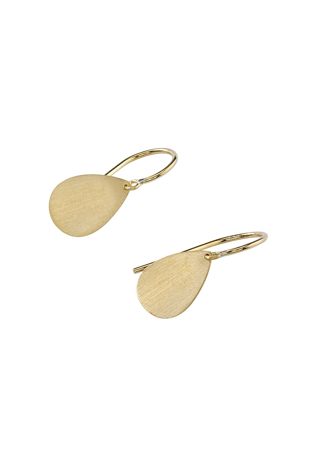 IRENE NEUWIRTH JEWELRY-Flat Drop Earrings-YELLOW GOLD