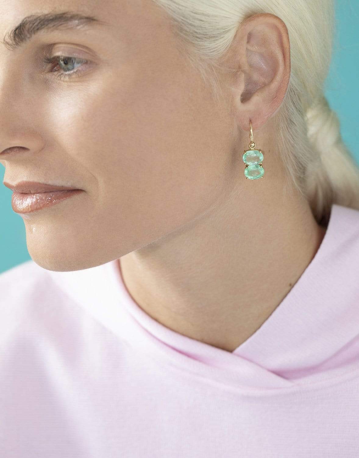 IRENE NEUWIRTH JEWELRY-Gemmy Gem Emerald Earrings-YELLOW GOLD