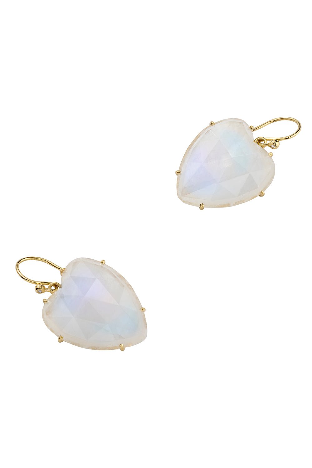 IRENE NEUWIRTH JEWELRY-Love Heart Cut Earrings-YELLOW GOLD