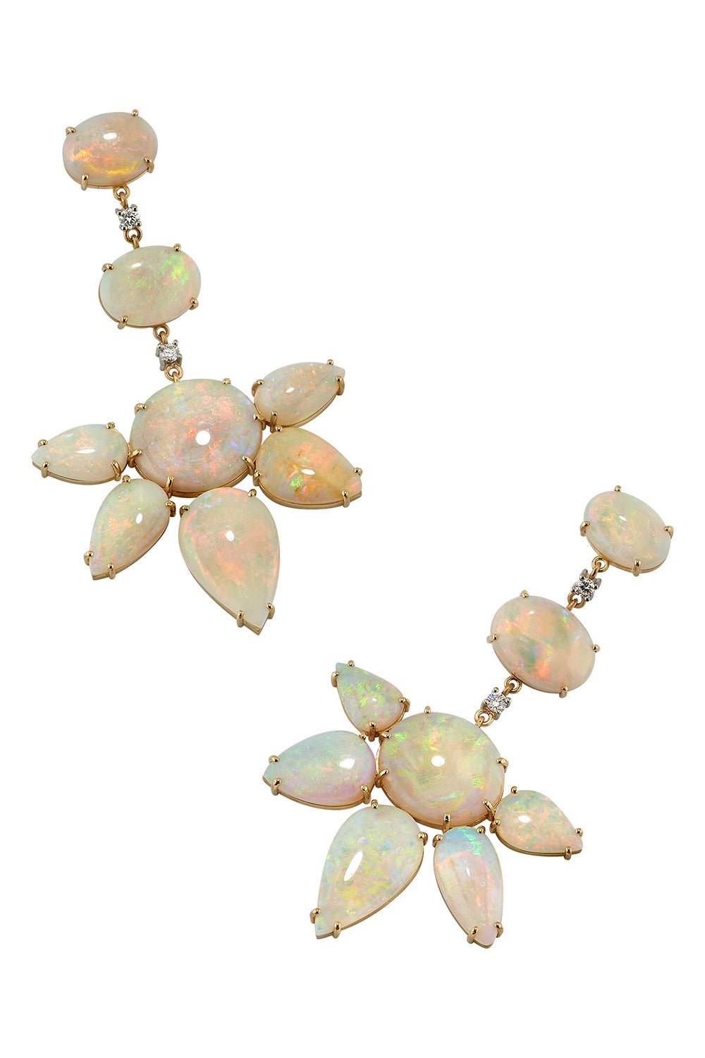 IRENE NEUWIRTH JEWELRY-Opal Drop Earrings-YELLOW GOLD