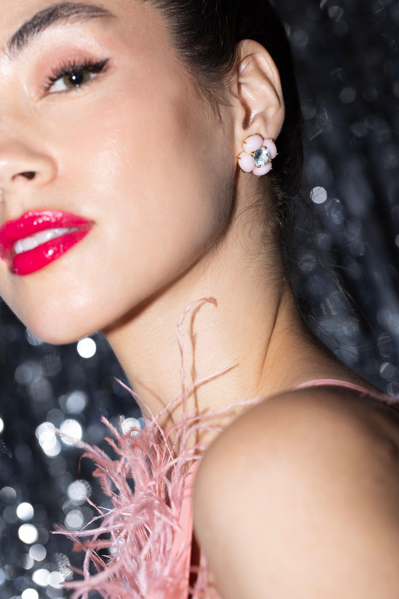 IRENE NEUWIRTH JEWELRY-Posy Studs-YELLOW GOLD