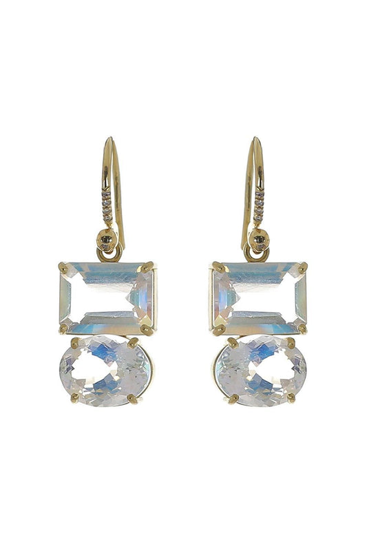 Rainbow Moonstone Gemmy Gem Earrings-YELLOW GOLD-JEWELRYFINE JEWELEARRING-IRENE NEUWIRTH JEWELRY