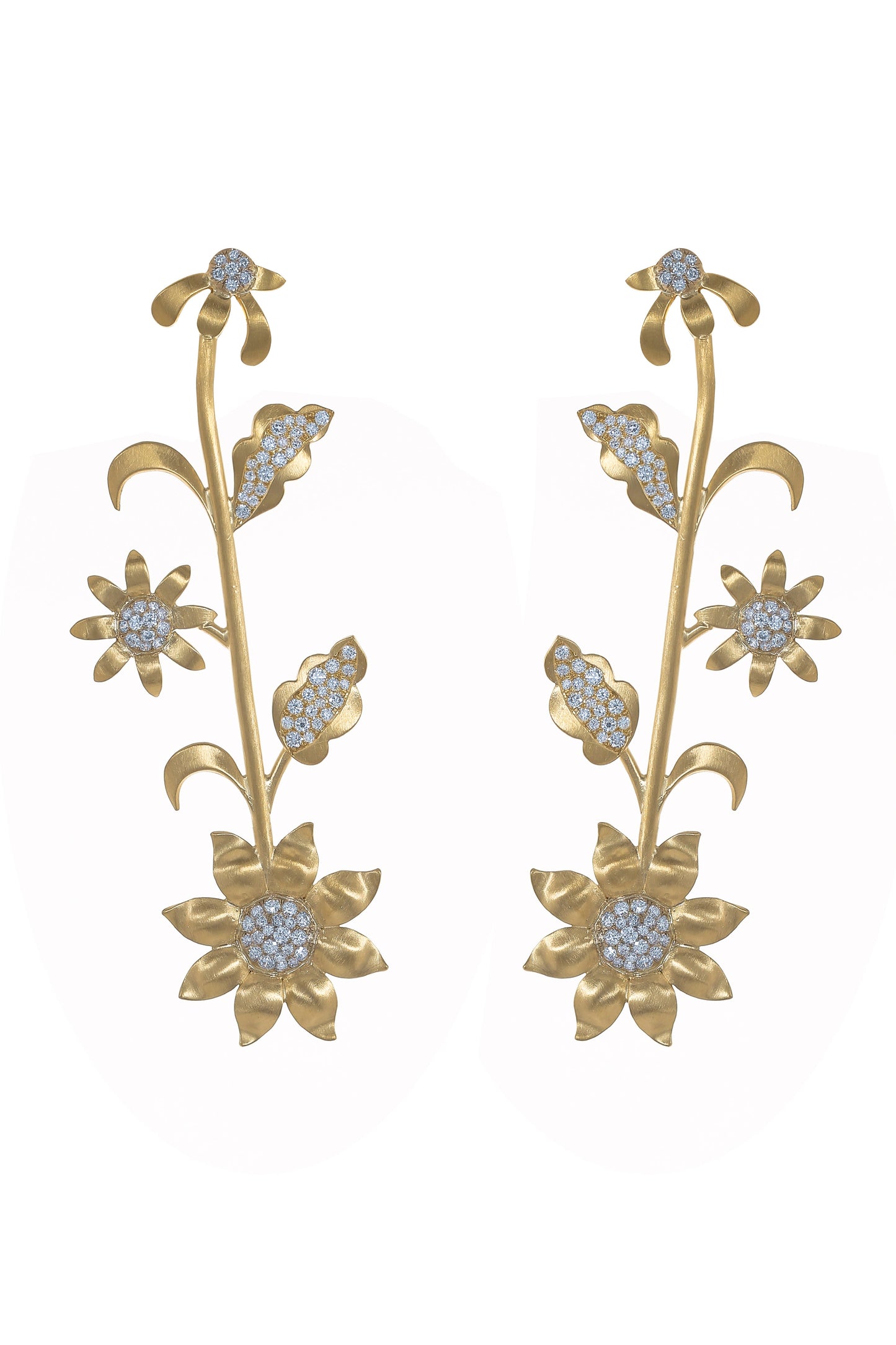 IRENE NEUWIRTH JEWELRY-Golden Blossom Earrings-YELLOW GOLD