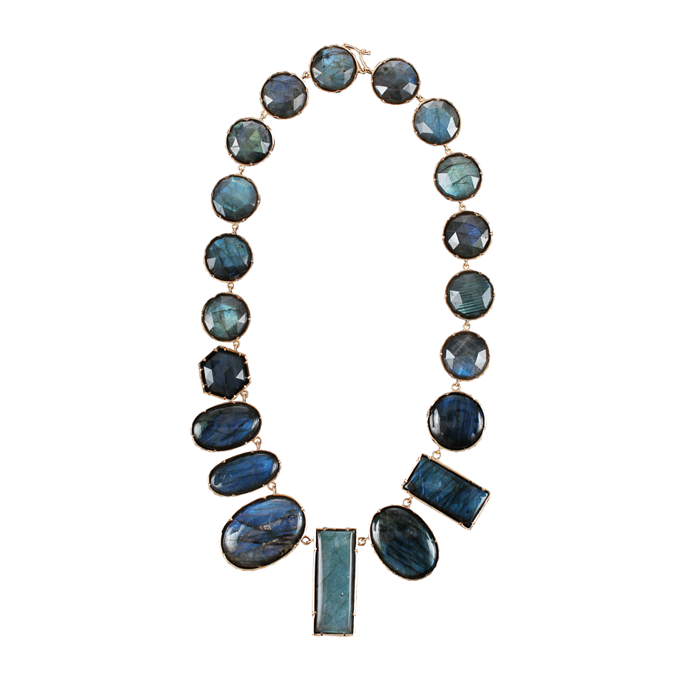 IRENE NEUWIRTH JEWELRY-One-of-a-Kind Labradorite Necklace-ROSE GLD