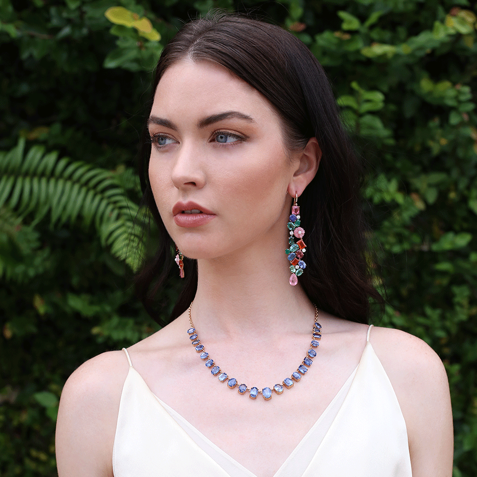 IRENE NEUWIRTH JEWELRY-Limited Edition Ceylon Sapphire Necklace-ROSE GOLD