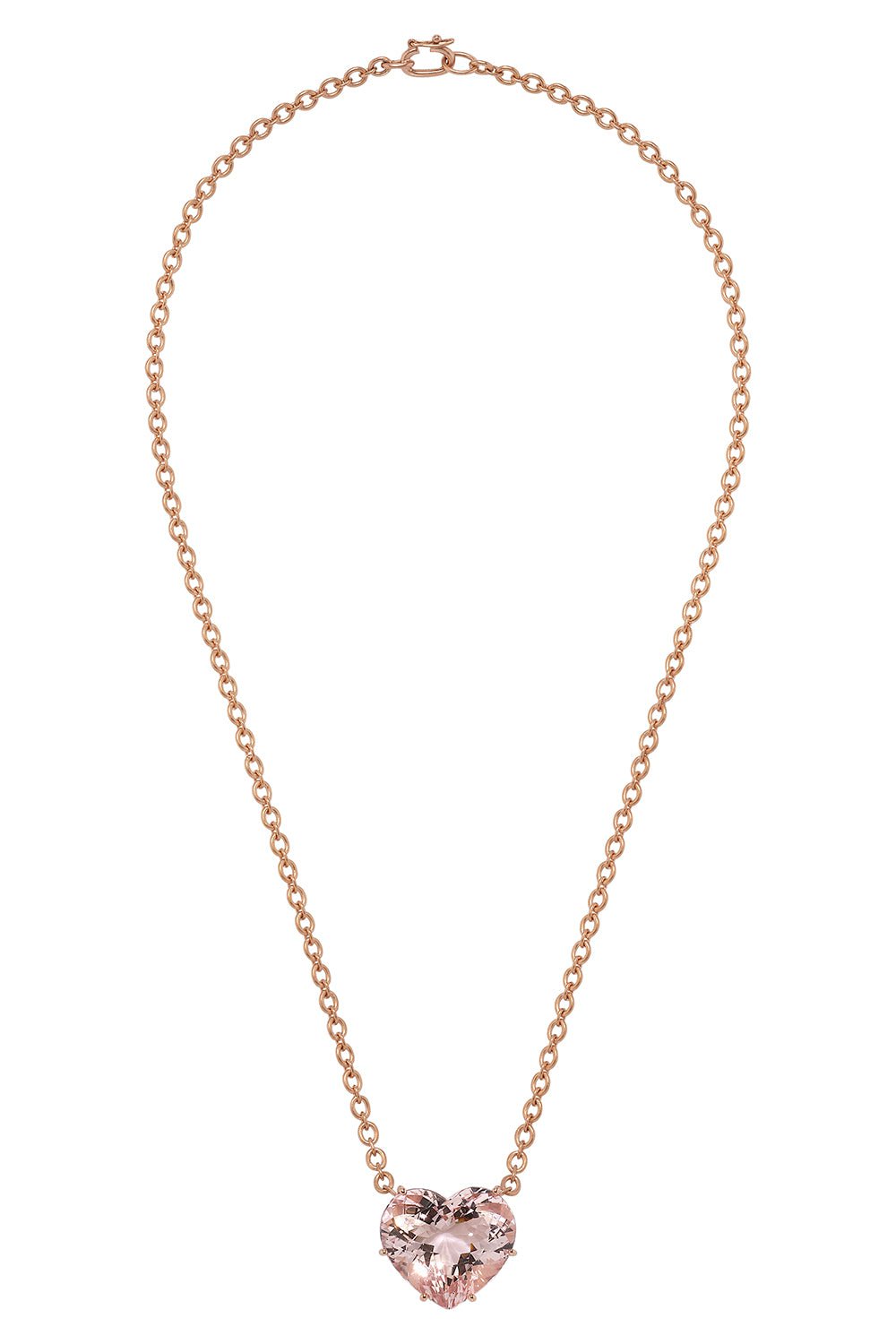 IRENE NEUWIRTH JEWELRY-Morganite Love Necklace-ROSE GOLD