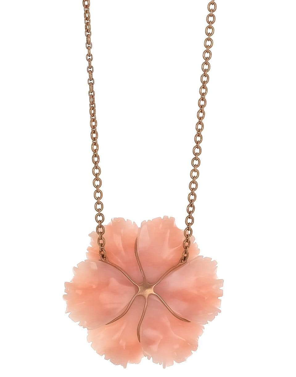 IRENE NEUWIRTH JEWELRY-Pink Opal and Aquamarine Tropical Flower-ROSE GOLD