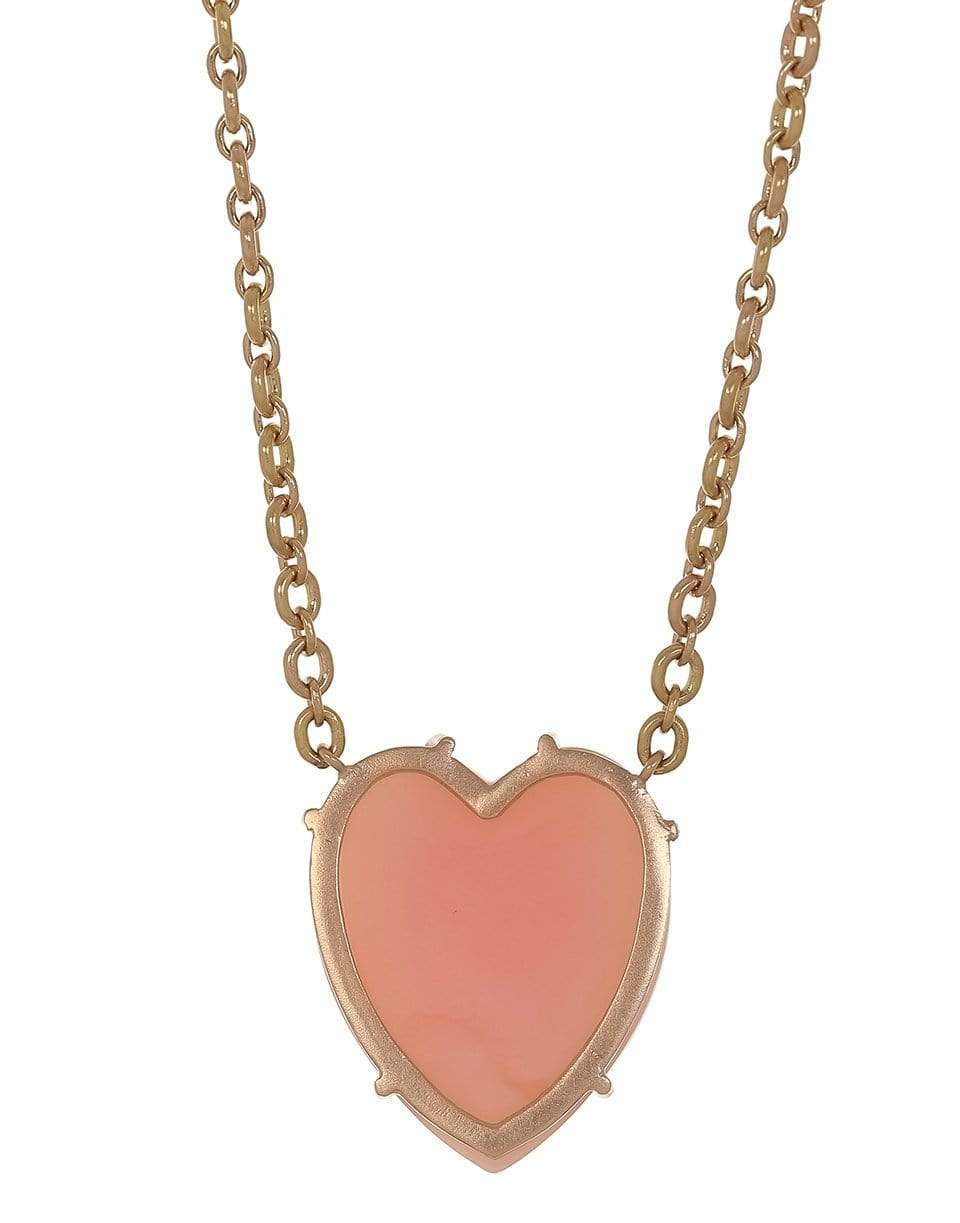 IRENE NEUWIRTH JEWELRY-Rosecut Pink Opal Heart Necklace-ROSE GOLD