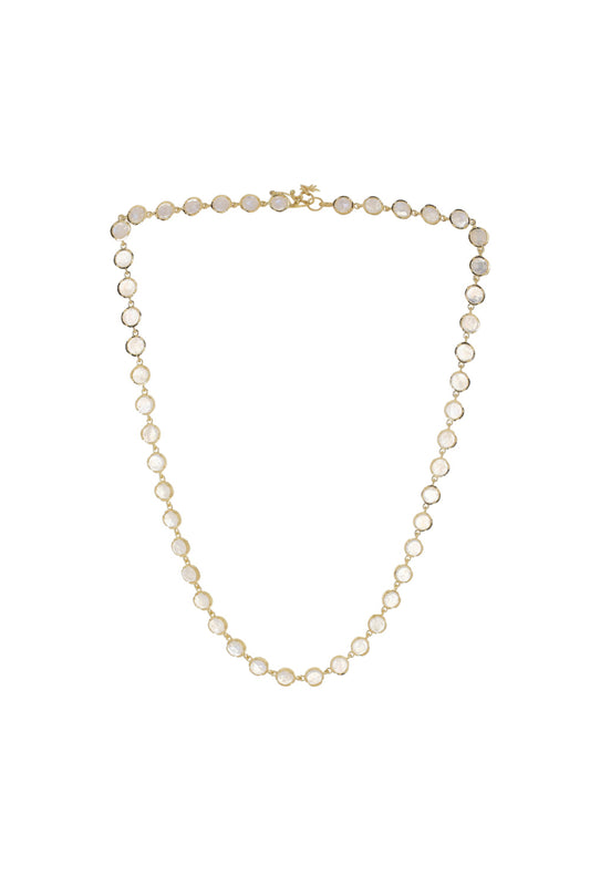 Rainbow Moonstone Classic Link Necklace