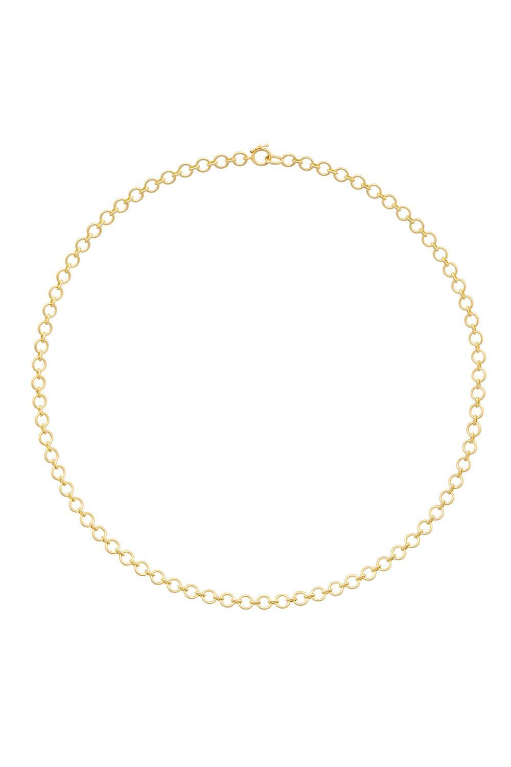 Round Link Chain Necklace-YELLOW GOLD-18-JEWELRYFINE JEWELNECKLACE O-IRENE NEUWIRTH JEWELRY