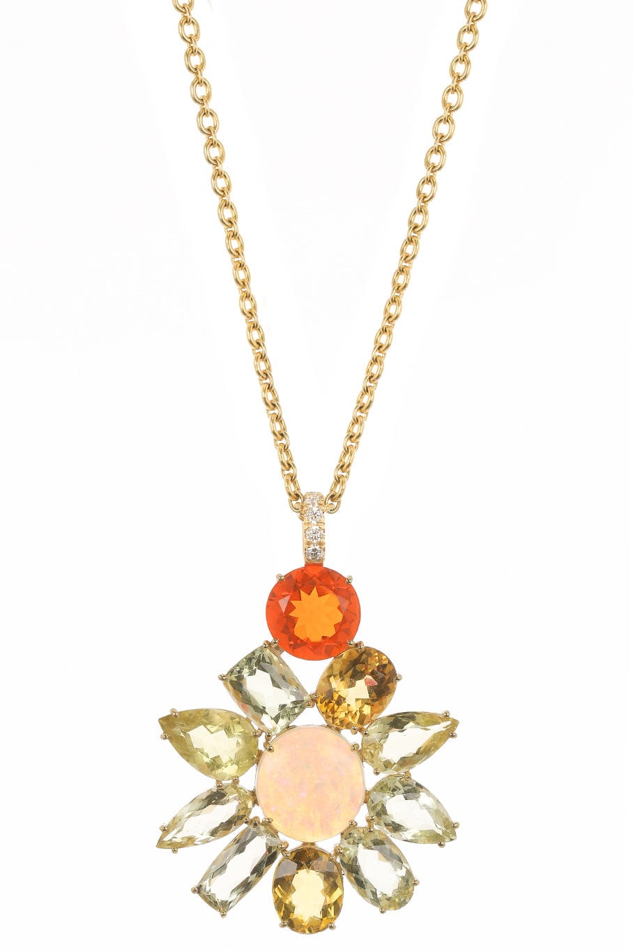 IRENE NEUWIRTH JEWELRY-Gemmy Gem Beryl Necklace-YELLOW GOLD