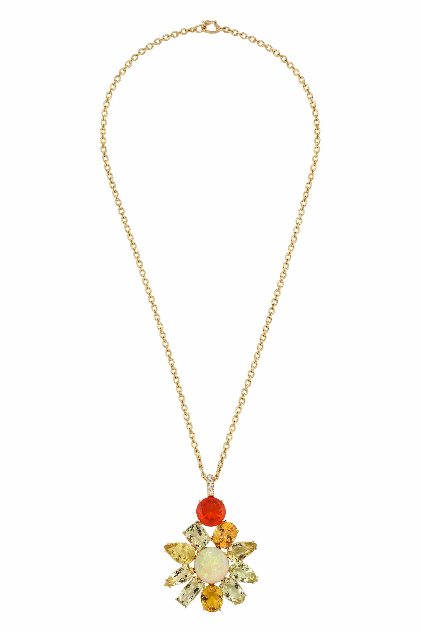 IRENE NEUWIRTH JEWELRY-Gemmy Gem Beryl Necklace-YELLOW GOLD