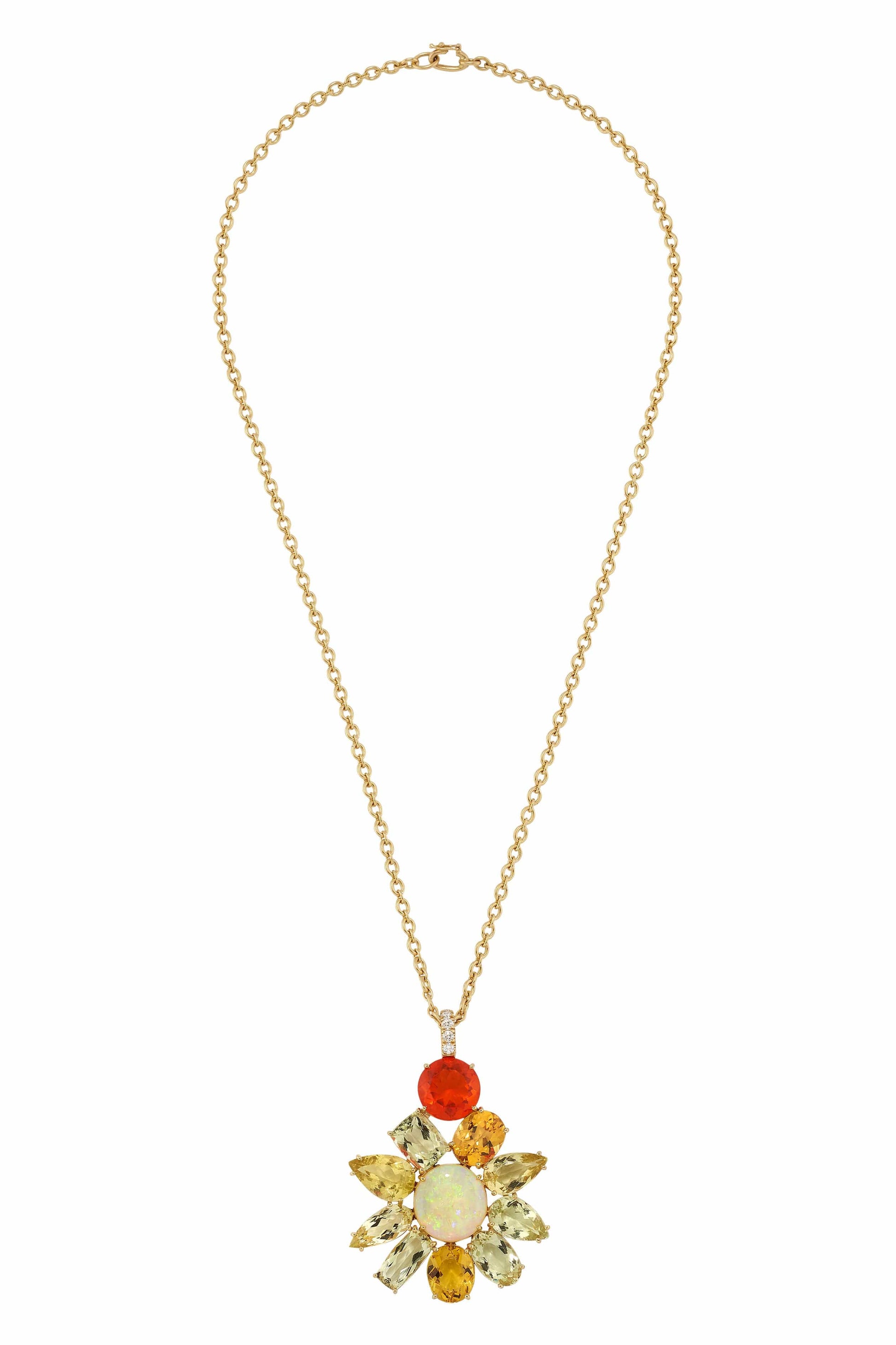 IRENE NEUWIRTH JEWELRY-Gemmy Gem Beryl Necklace-YELLOW GOLD
