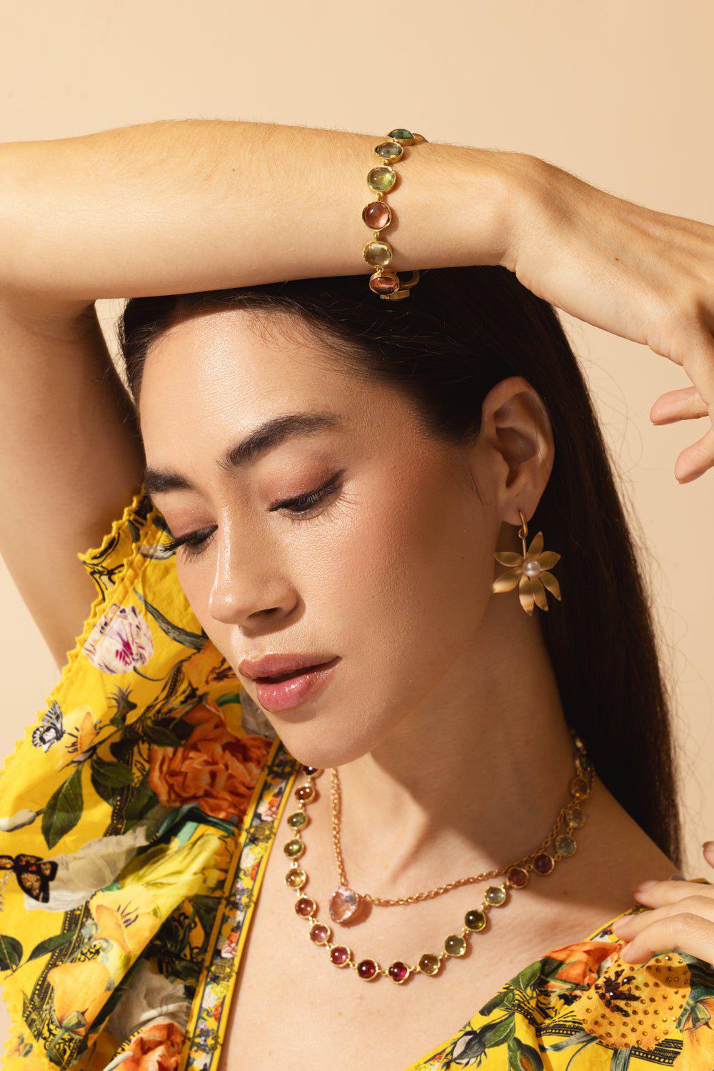 Medium Classic Link Mixed Tourmaline Necklace | IRENE NEUWIRTH