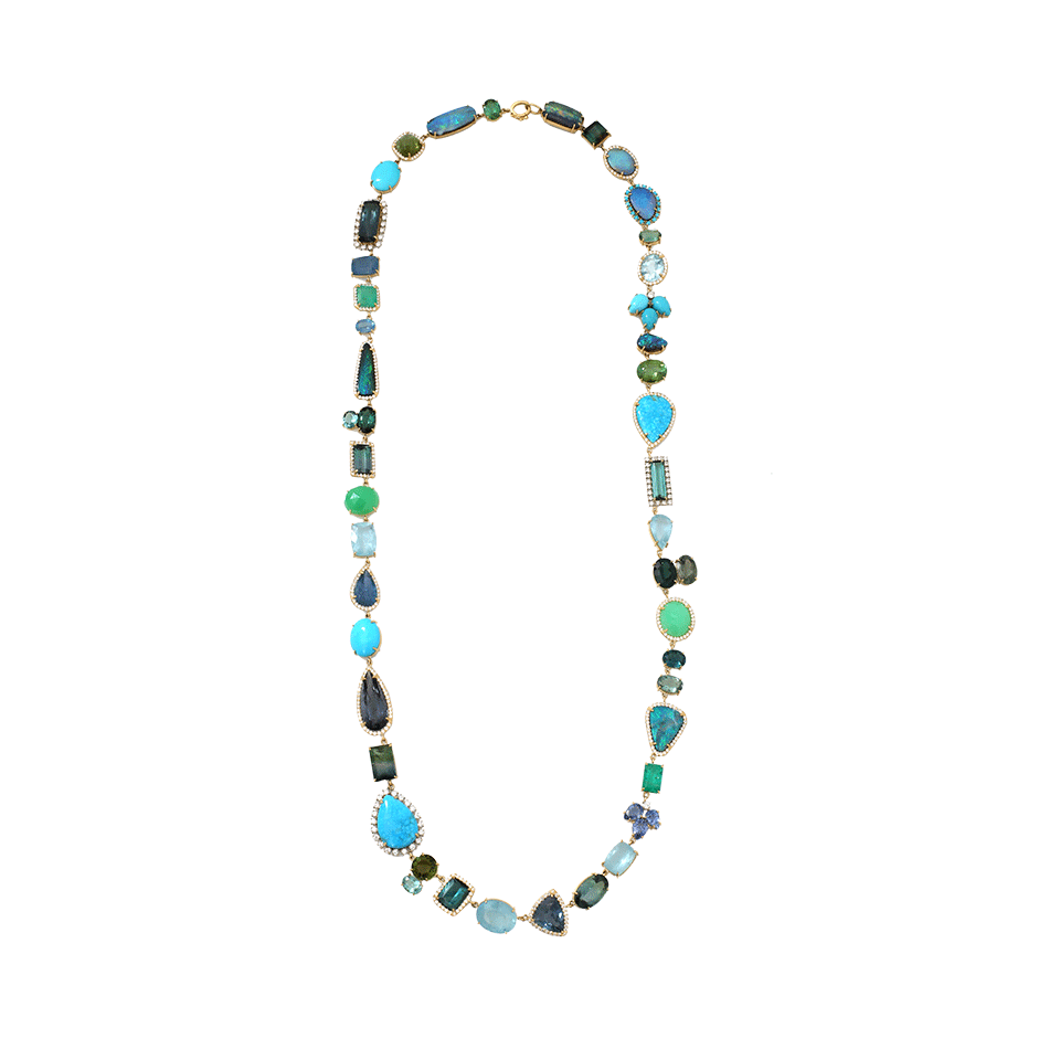 IRENE NEUWIRTH JEWELRY-Mixed Charm Necklace-YELLOW GOLD