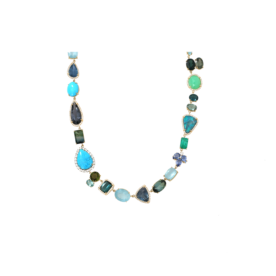 IRENE NEUWIRTH JEWELRY-Mixed Charm Necklace-YELLOW GOLD