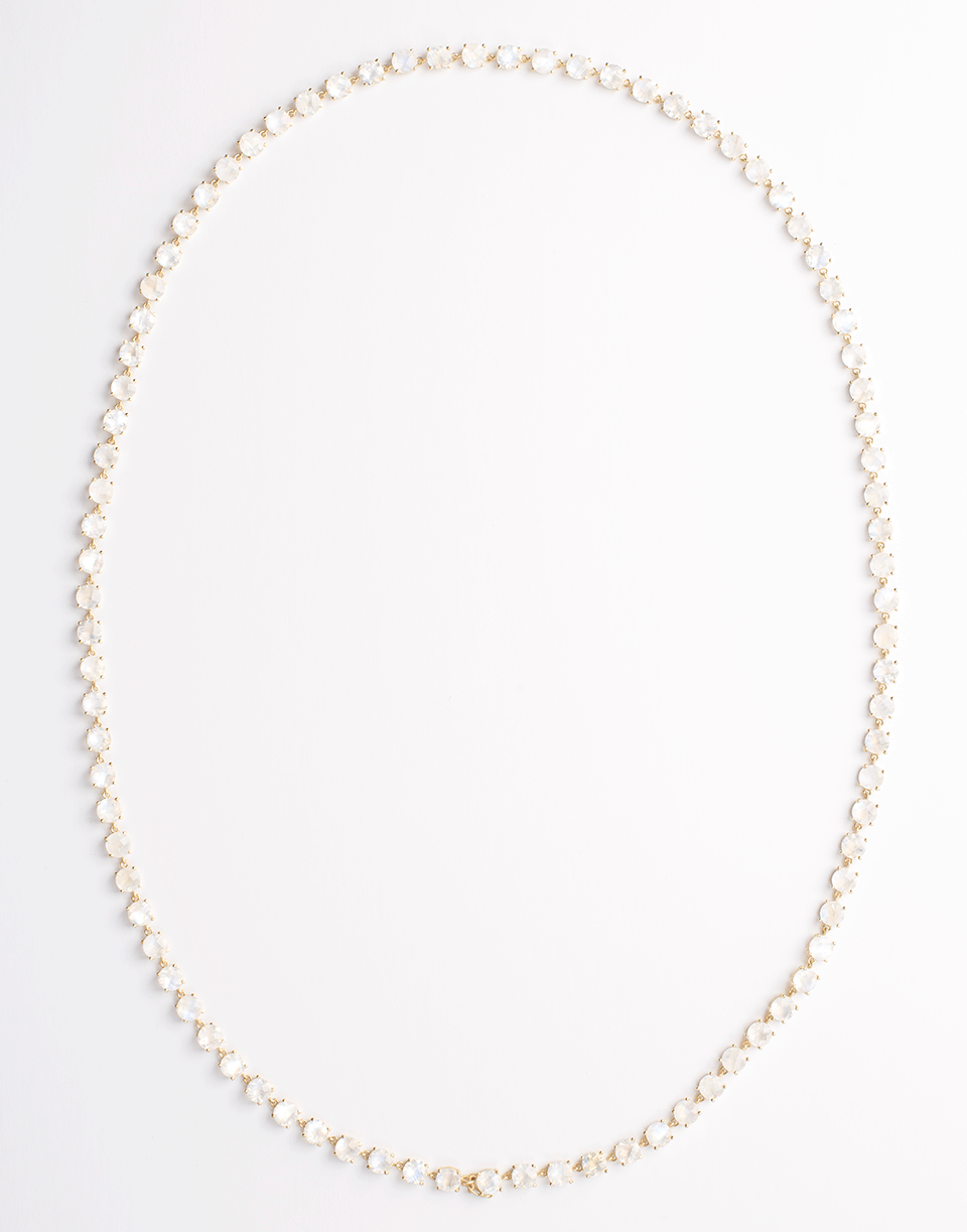 IRENE NEUWIRTH JEWELRY-Rainbow Moonstone Necklace-YELLOW GOLD