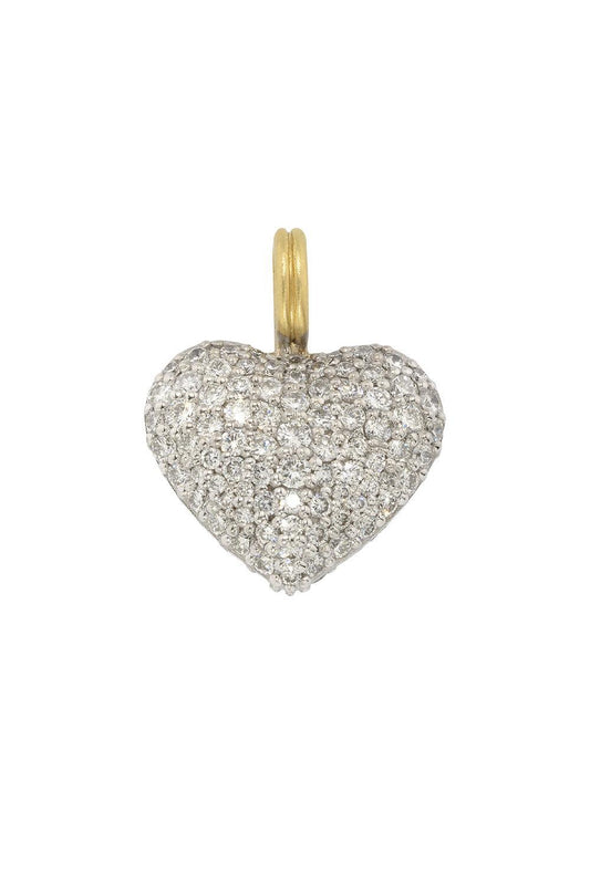 Diamond Heart Pendant-YELLOW GOLD-JEWELRYFINE JEWELPENDANT-IRENE NEUWIRTH JEWELRY