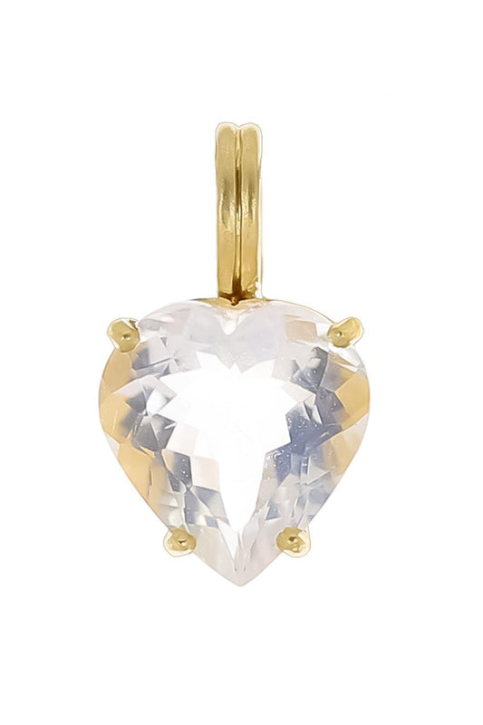 Rainbow Moonstone Heroic Love Pendant-YELLOW GOLD-JEWELRYFINE JEWELPENDANT-IRENE NEUWIRTH JEWELRY