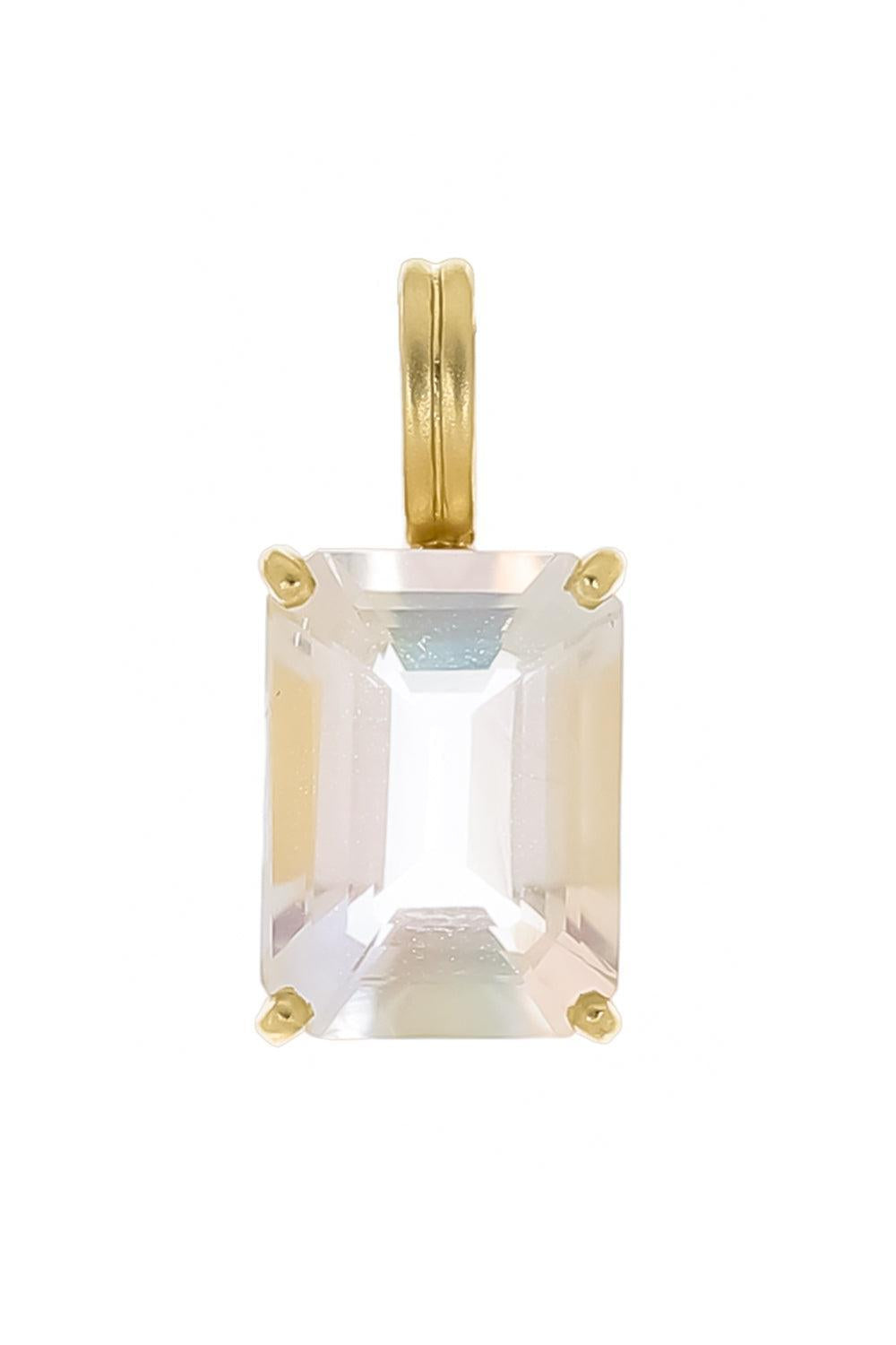 Rainbow Moonstone Heroic Pendant-YELLOW GOLD-JEWELRYFINE JEWELPENDANT-IRENE NEUWIRTH JEWELRY