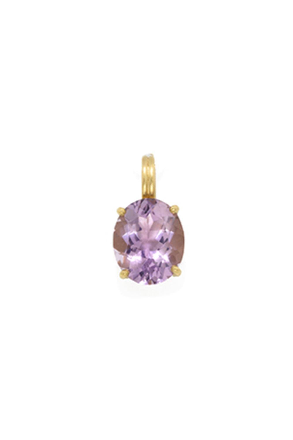 Rose Of France Oval Gemmy Gem Pendant-YELLOW GOLD-JEWELRYFINE JEWELPENDANT-IRENE NEUWIRTH JEWELRY