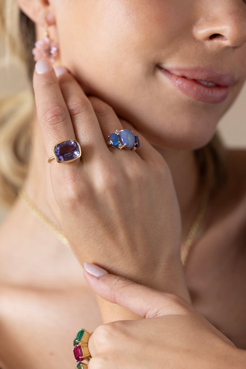 IRENE NEUWIRTH JEWELRY-Diamond Opal Ring-ROSE GOLD