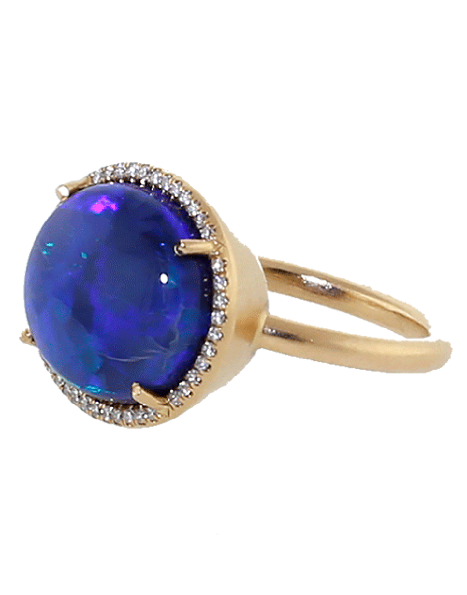 IRENE NEUWIRTH JEWELRY-Opal Diamond Pave Ring-ROSE GOLD