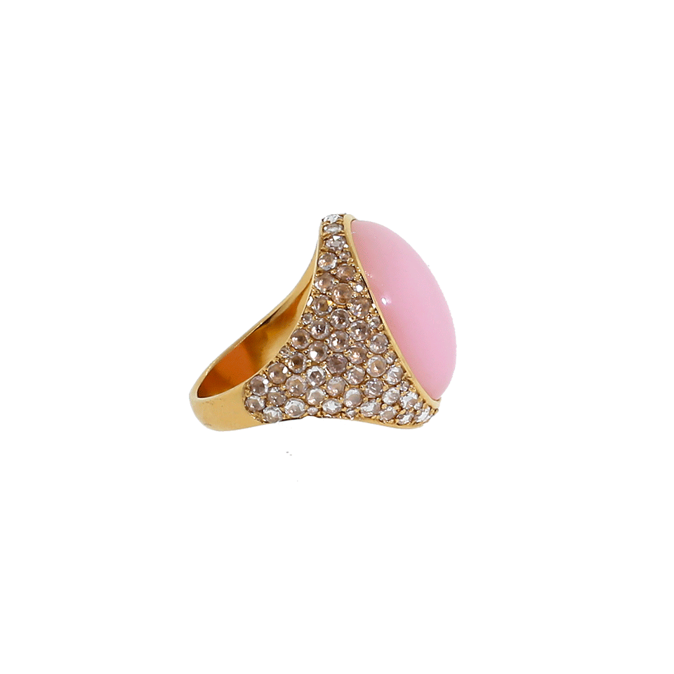 IRENE NEUWIRTH JEWELRY-Pink Opal And Diamond Ring-ROSE GOLD