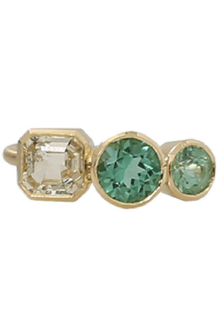 IRENE NEUWIRTH JEWELRY-Mixed Tourmaline Ring-YELLOW GOLD